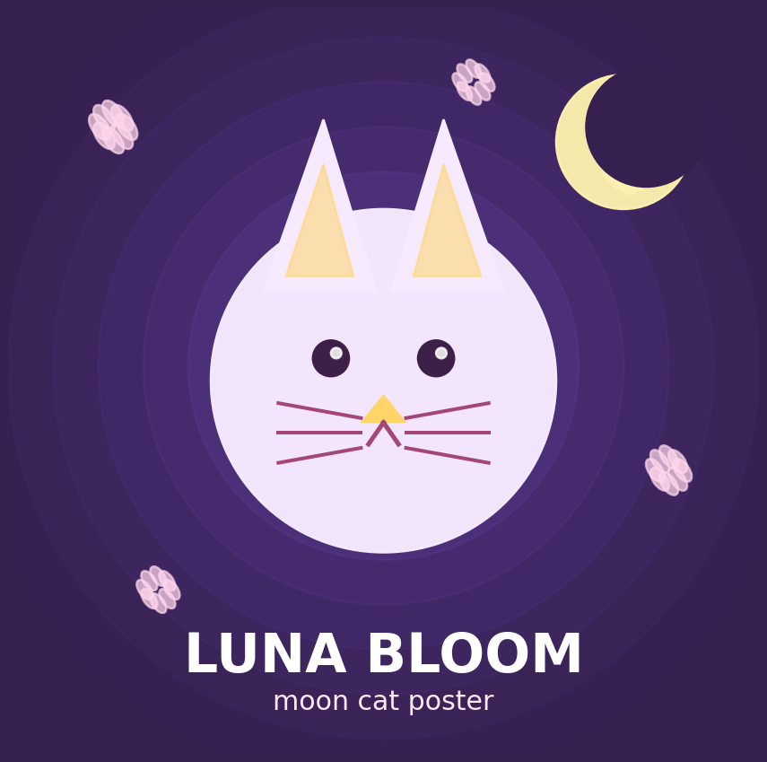 Moon cat muse reference