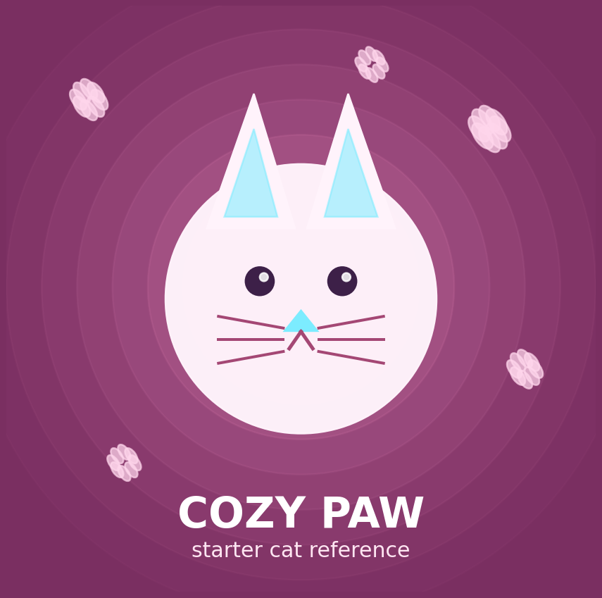 Cozy cat muse reference